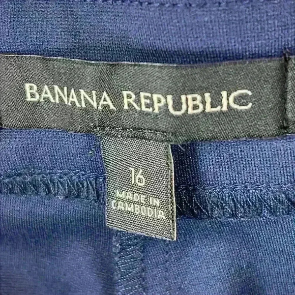 Banana Republic Pants Women’s Size 16 Navy Rayon Nylon Spandex Like New - Picture 3 of 9